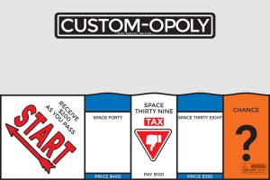 Custom Monopoly Templates for Sale - Game Box MODERN version (box is more square than the "classic" version)